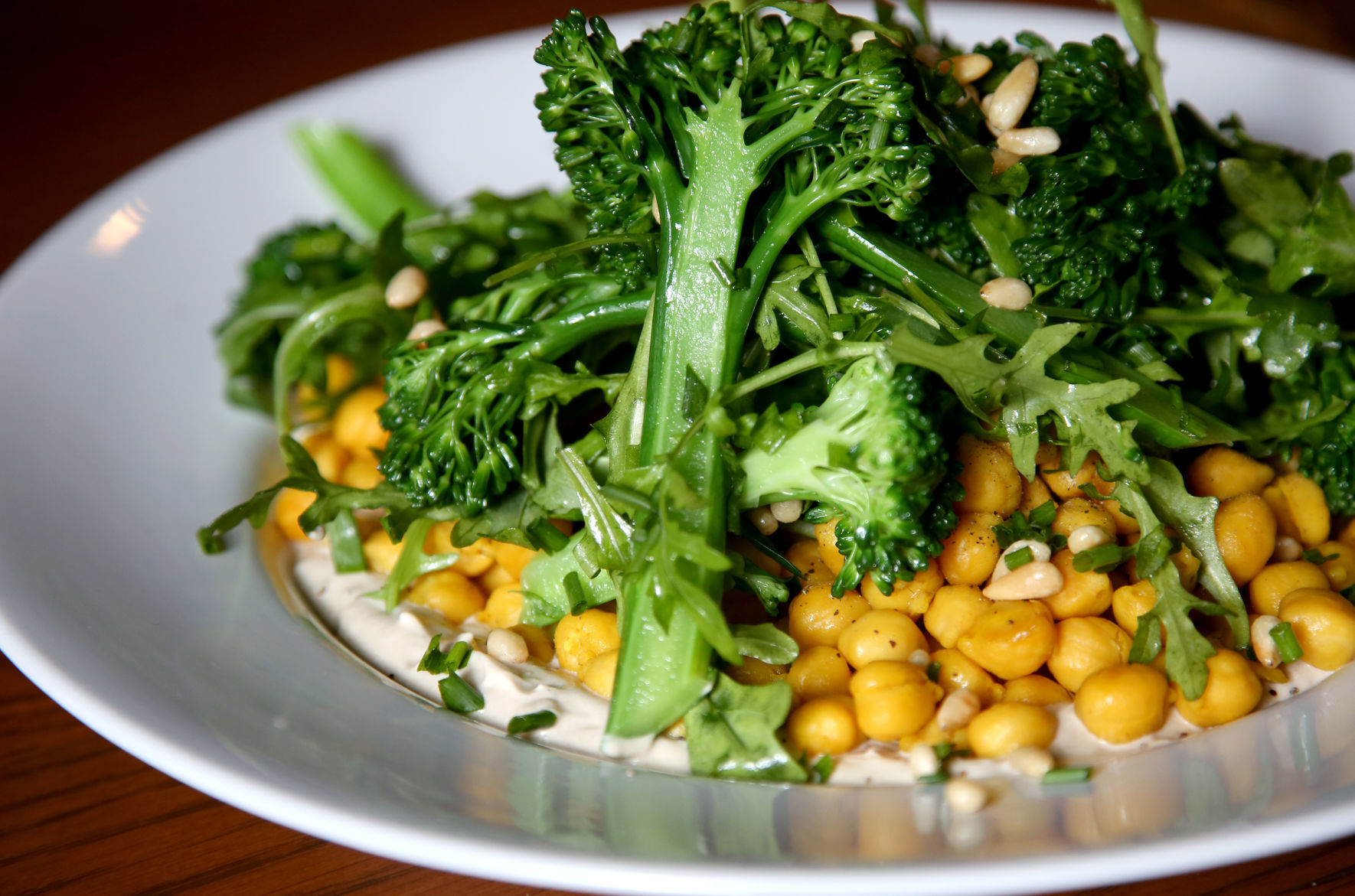 Turmeric-Soaked Chickpeas with Garlic Tahini